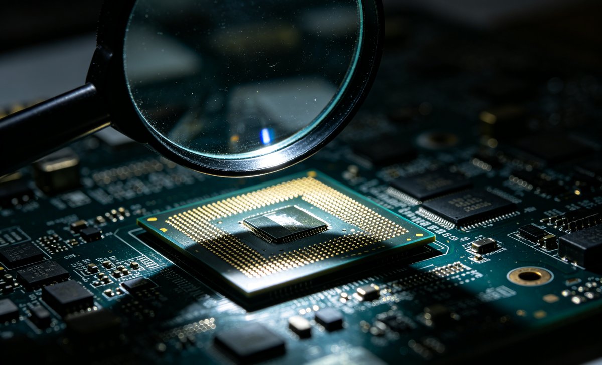 Counterfeit electronic components detection